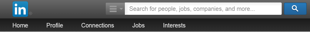 LinkedIn navigation bar showing Connections